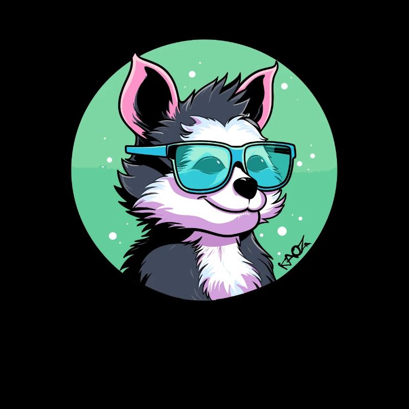 Work smart, not hard: Smart dog with glasses