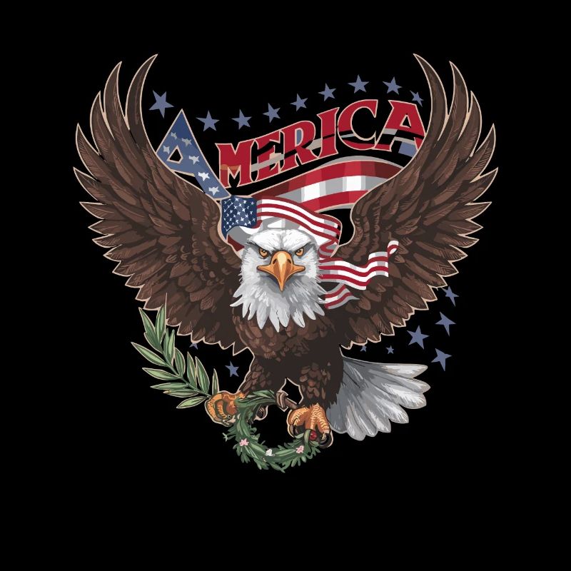 American USA Flag Eagle Pride