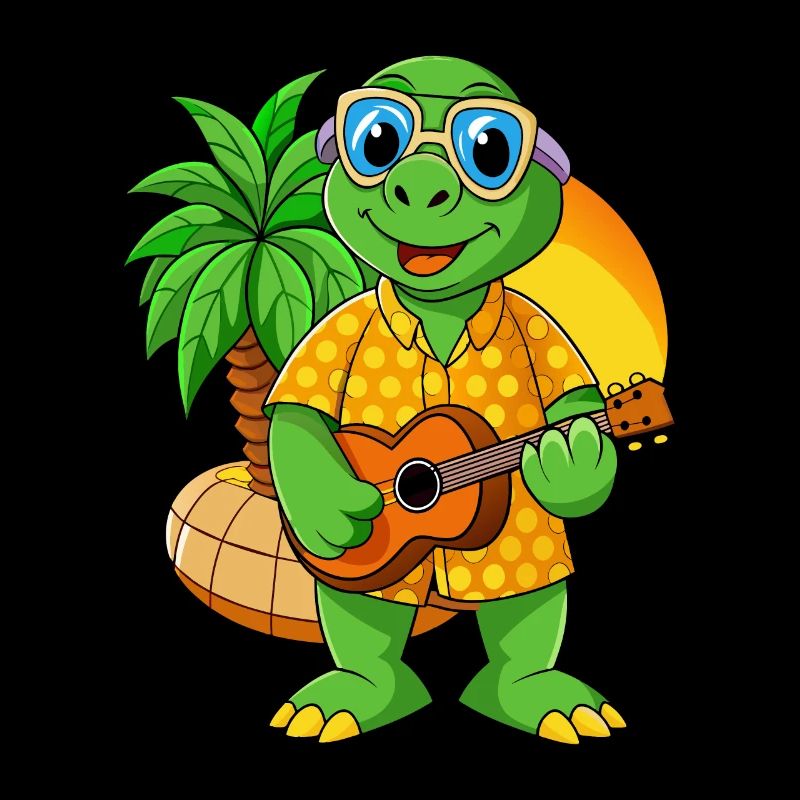 Funny Turtle Summer Beach Sunglasses Hawaiian