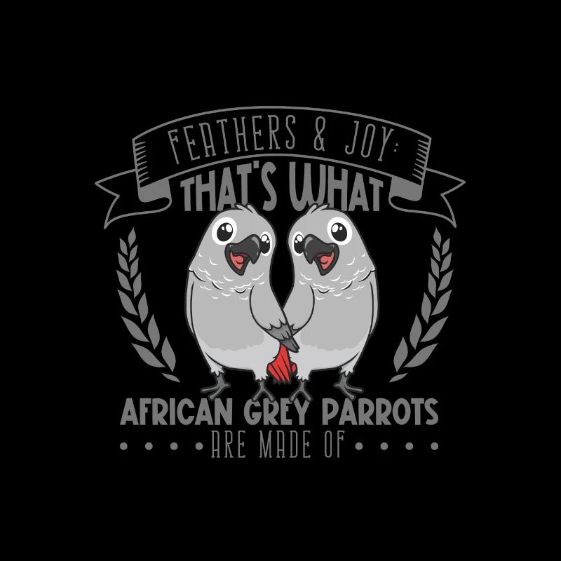 Feathers and Joy - Perroquet gris d’Afrique