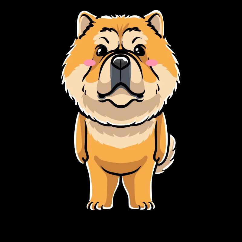 Chow chow dog emoticon