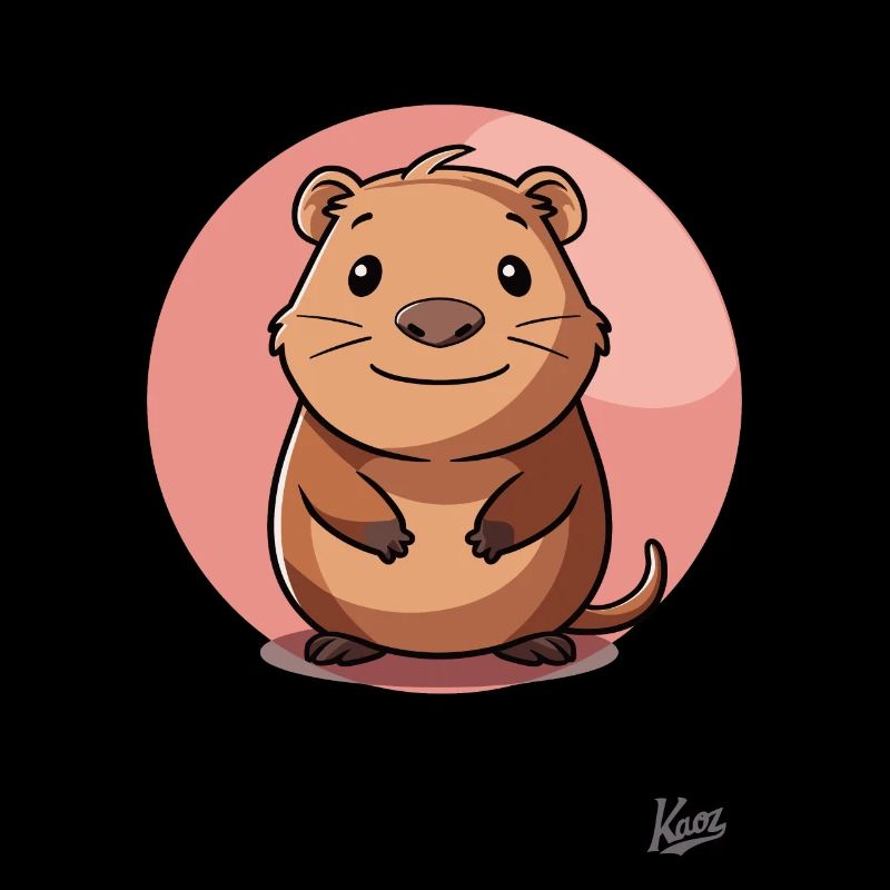 Hamster humble mignon et joyeux