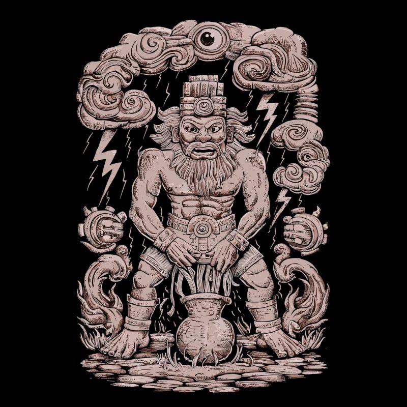 Dieu Maya Mythologie Maya Chaac est dans le