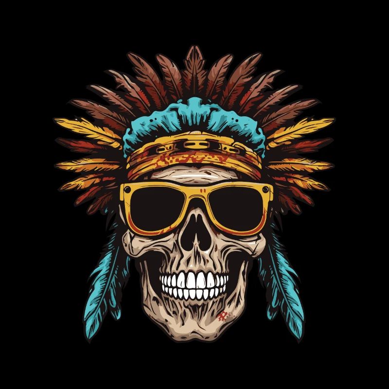 Crâne Apache Indien