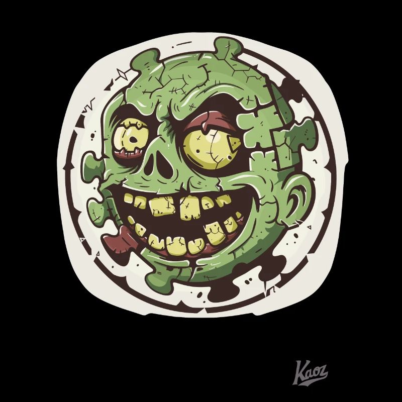 Stupid Funny Zombie Puzzle Head