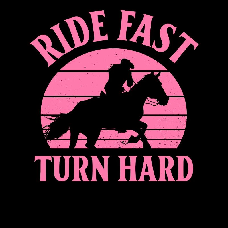 Rodeo Barrel Racing Pferd