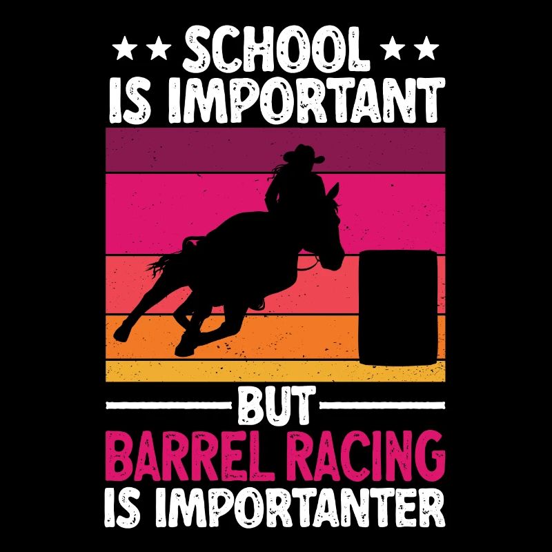 Cheval de course de barils de rodéo