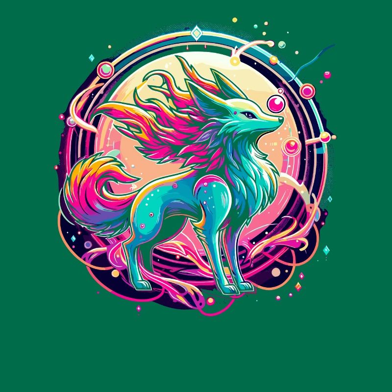 Psychedelic Fox Art