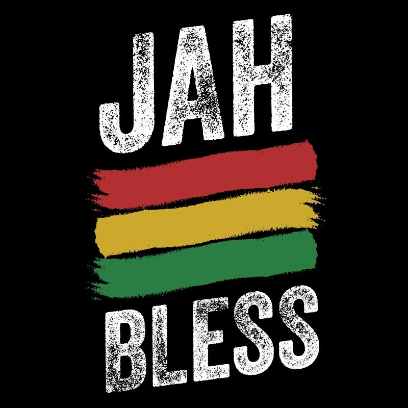 Jah Bless Rasta Flag Reggae Roots Jamaica
