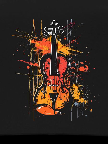 Violin Lineart