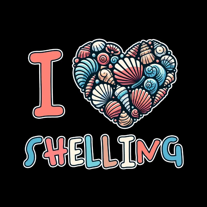 I Love Shelling Shells Shell Collector Gift