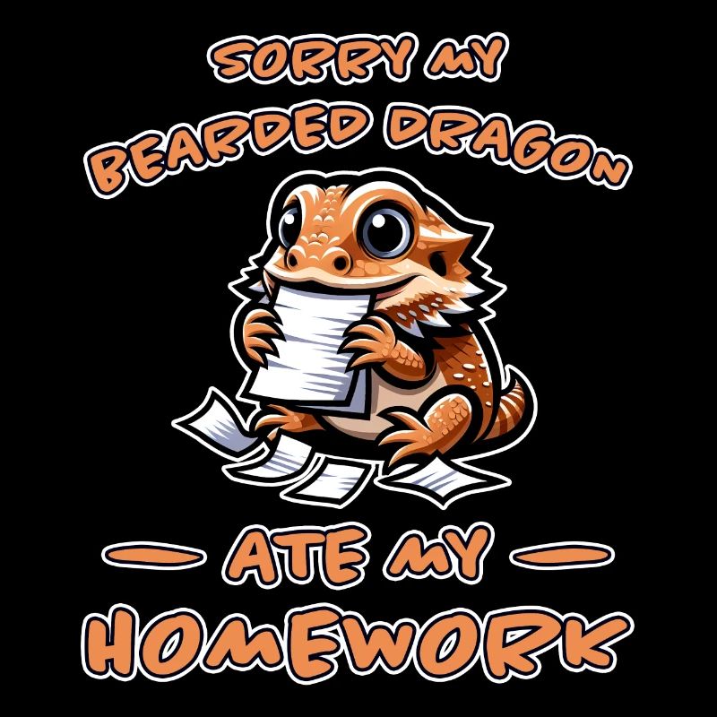 Bearded Dragons Saying Homework Bearded Dragons Gift