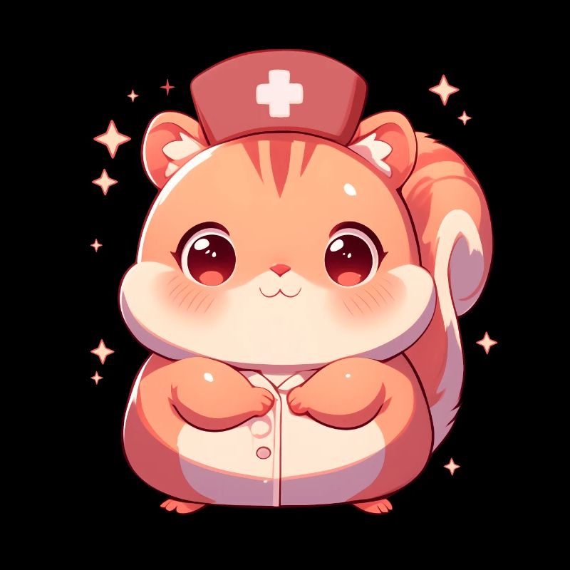 Krankenschwester Eichhörnchen Pflegerin Ärztin