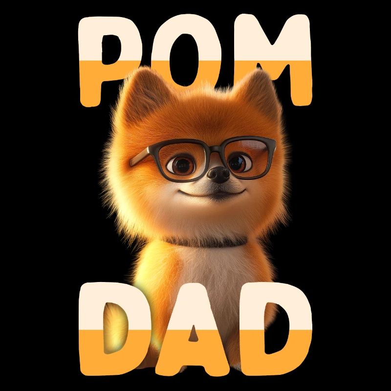 Pom Dad Pomeranian Daddy Spitz Dad Father's Day Pom