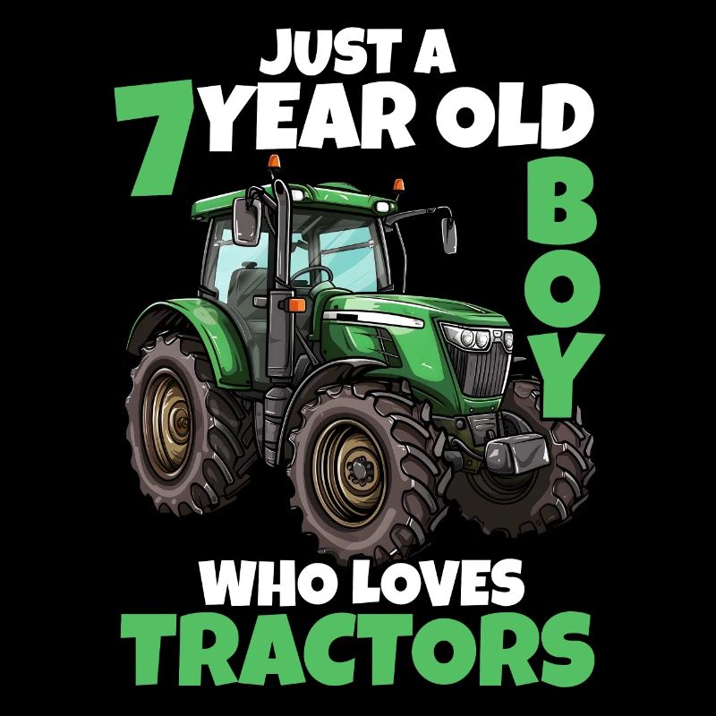 7 Jahre Traktor Junge 7. Geburtstag Geschenk