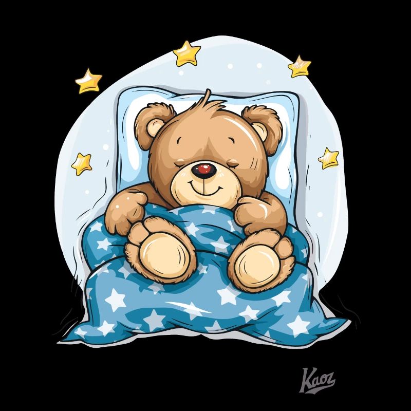 Sleeping, cute little bear