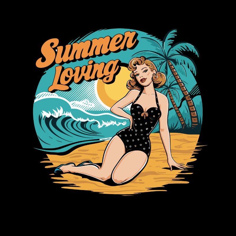 Retro Summer Loving Beach Vibes for a