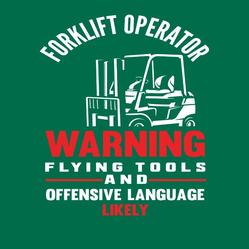 Forklift Driver Warning Flying Tools