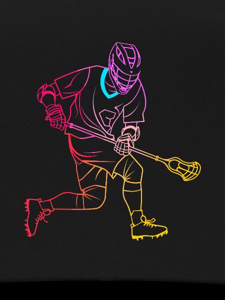Lacrosse Player Drawing