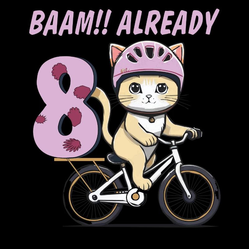 VÉLO CHAT BAAM !! DÉJÀ HUIT