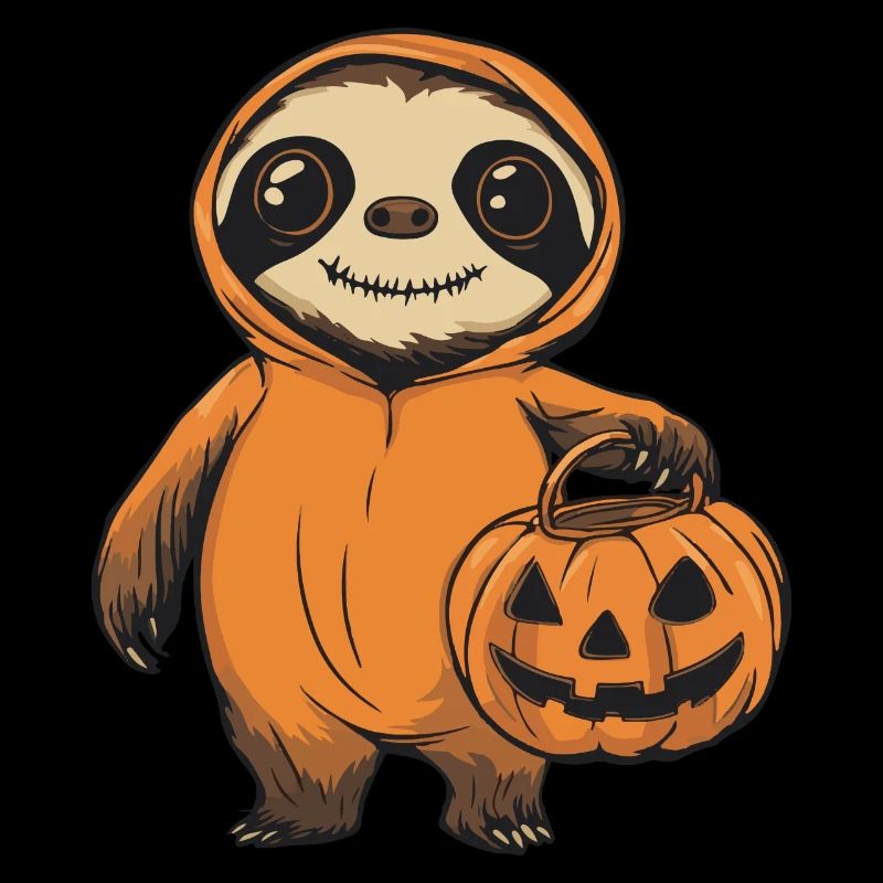 Faultier Halloween Zombie