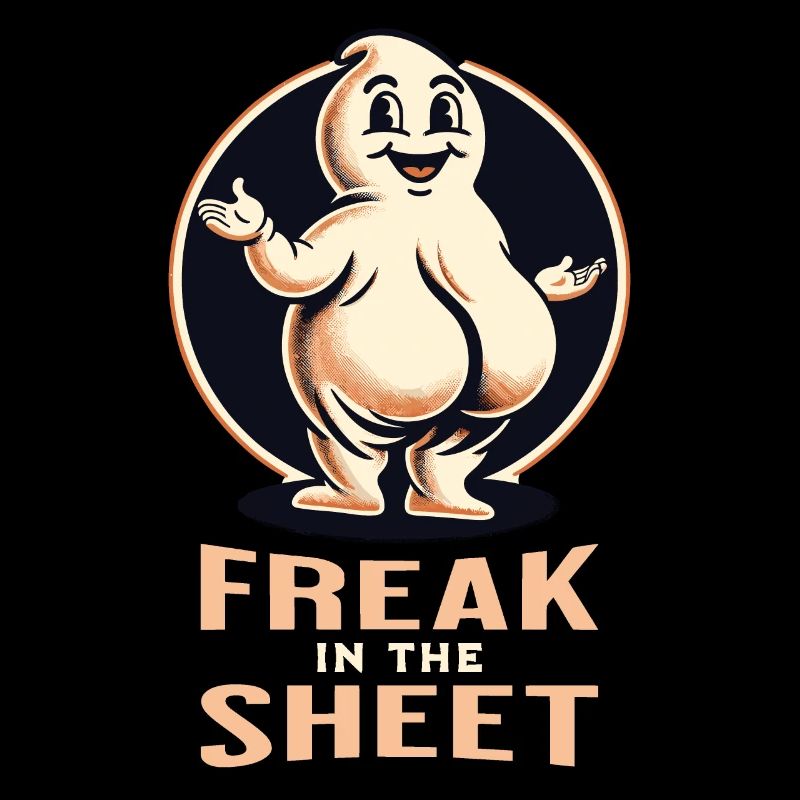 Freak dans la feuille drôle de conception fantôme