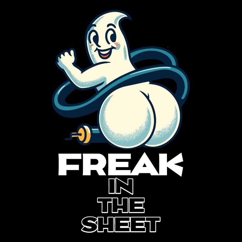 Freak under Sheet Funny Ghost Design