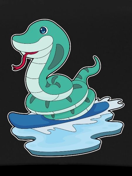 Snake Snowboarder Snowboard