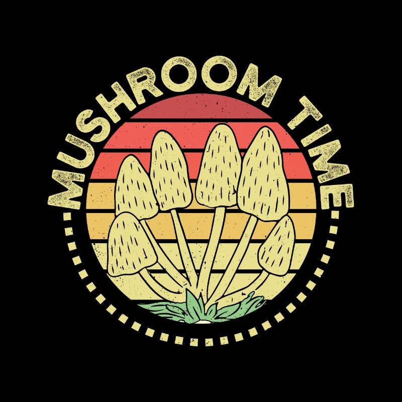 Cueillette de champignons Chasseur de champignons Temps des morilles