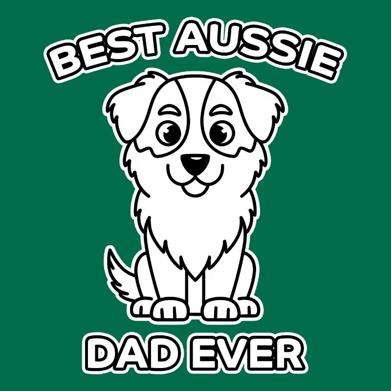 Australian Shepherd Dad Funny Aussie Gift
