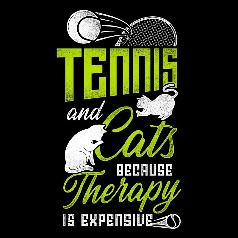 Funny Tennis Player Racket Cat