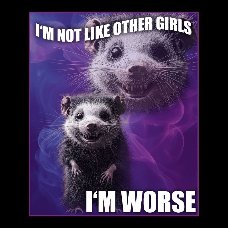 Je ne suis pas comme les autres filles Opossum Possum Meme