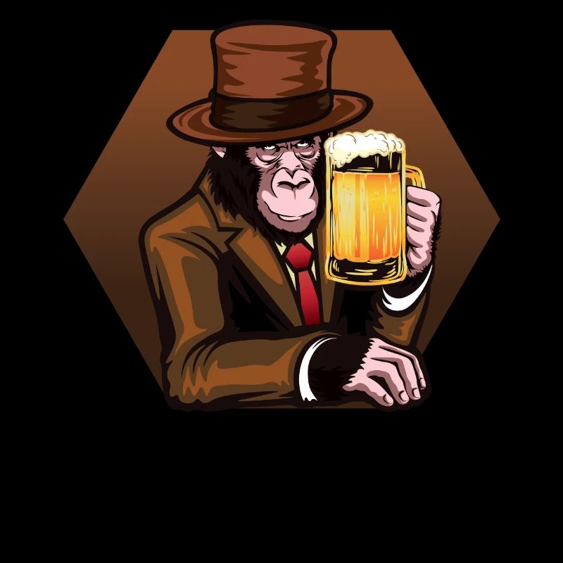 Monkey Chimpanzee Gorilla Drinking Ape