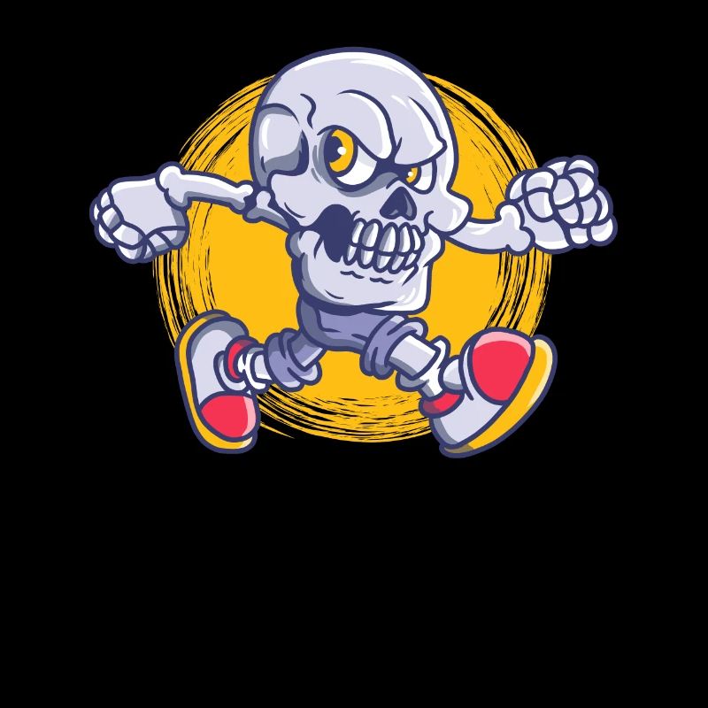 Running Skull Jogging Running