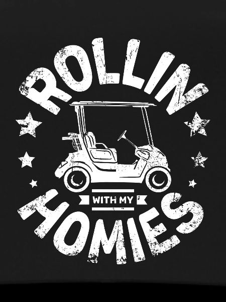 Rollin with my homies golf cart