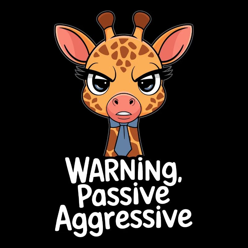 Attention Girafe passive agressive avec cravate