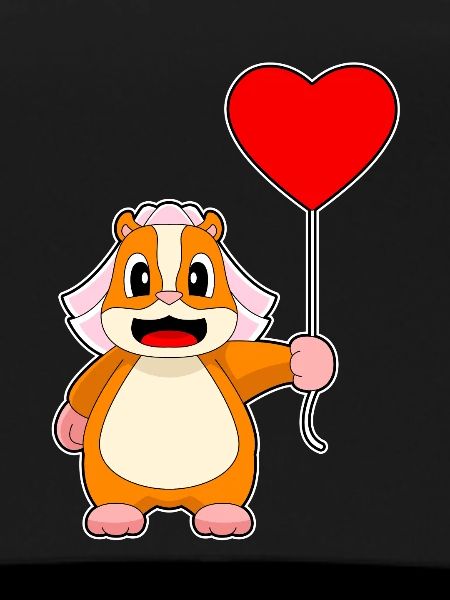 Hamster Bridal Balloon Wedding