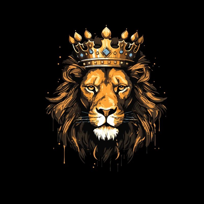 Lion Head Portrait Crown