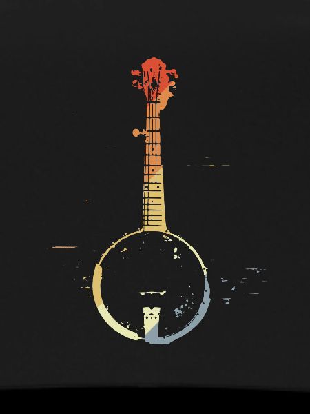 Retro Banjo Graphic