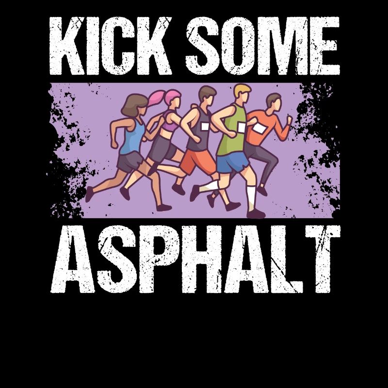 Jogging Kick Some Asphalt Running