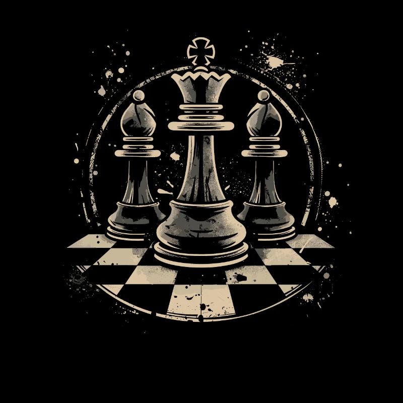 Dessin de pièces d’échecs