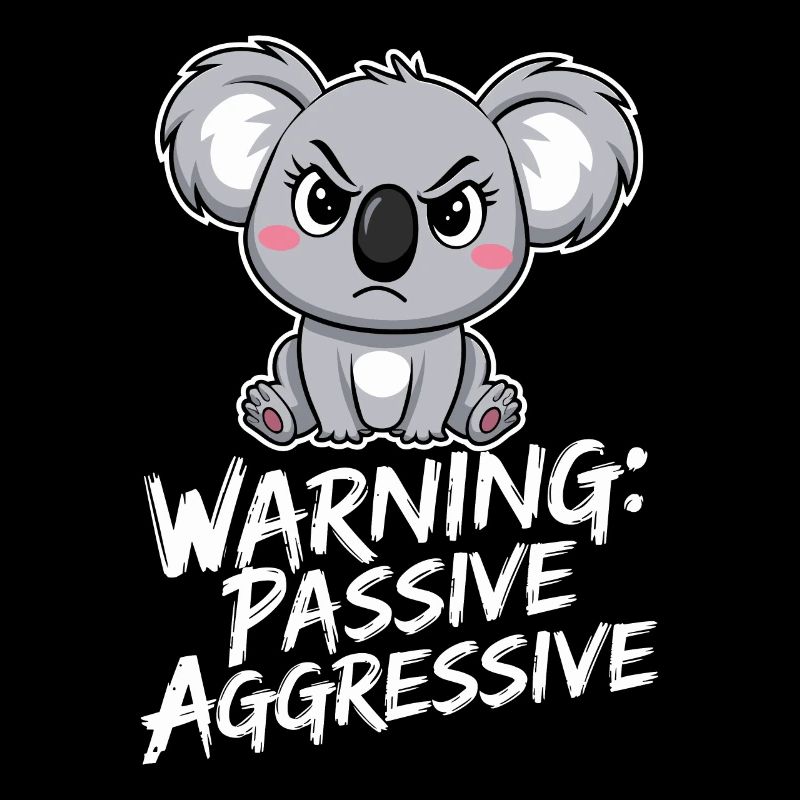 Warning: Passive-Aggressive Koala Drawing