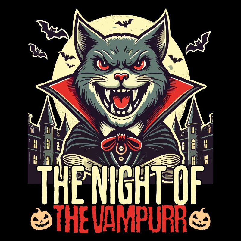 Chat vampire La nuit du vampire