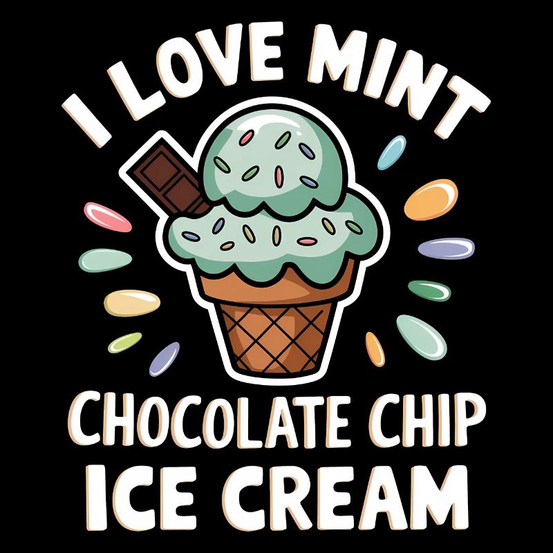 Schoko Minz Eis Spruch Lustiges Minz Eis Geschenk