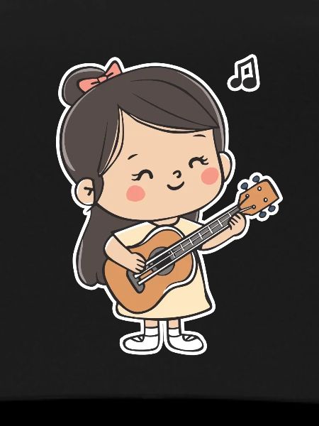 Ukulele Girl Graphic