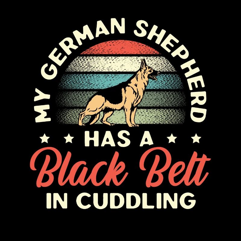 My German Shepherd Has A Black Belt In Cuddling Do