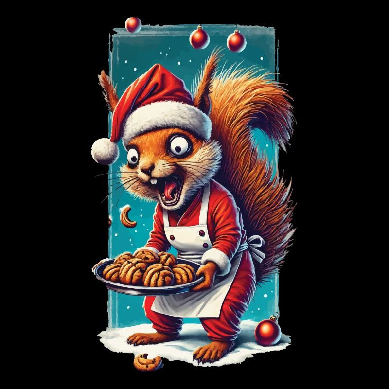 Weihnachtsstress Lustiges Mama Eichhörnchen