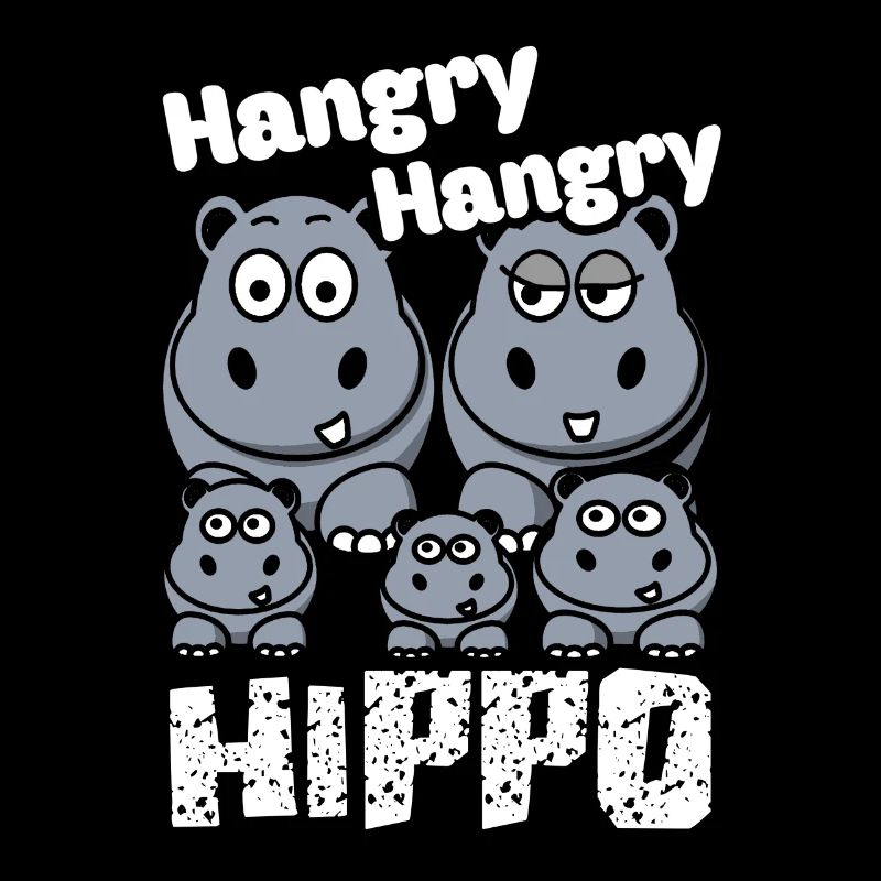 Funny Hangry Hippo