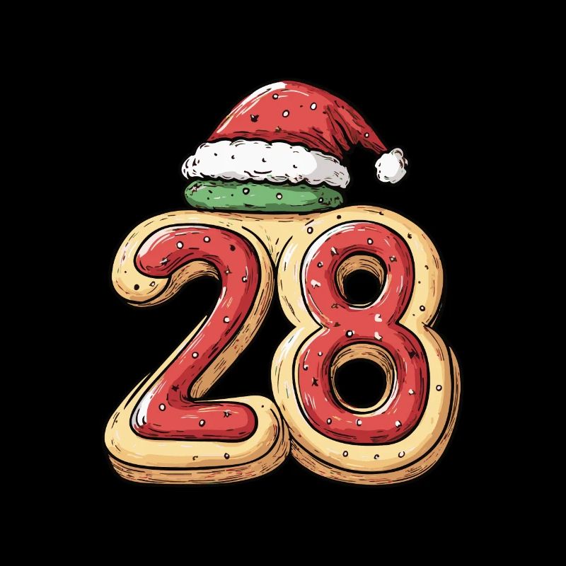 Biscuit de Noël à 28 chiffres