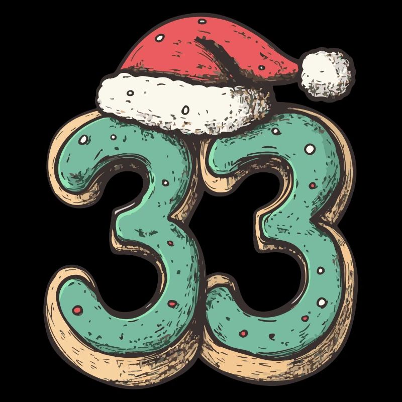 Biscuit de Noël à 33 chiffres